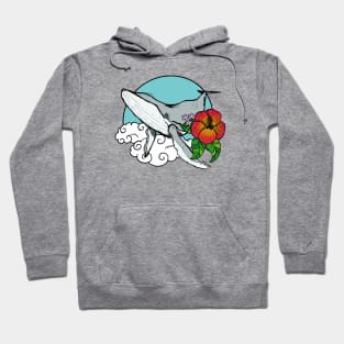 Whale with Flower Hoodie